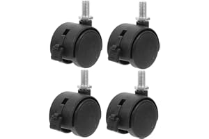 HOMSFOU 4pcs Planter Caster Wheels with Brake Swivel Locking Replacement Planter Casters for Flowerpot