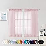 Chyhomenyc Sheer Curtains 45 Inch Long 2