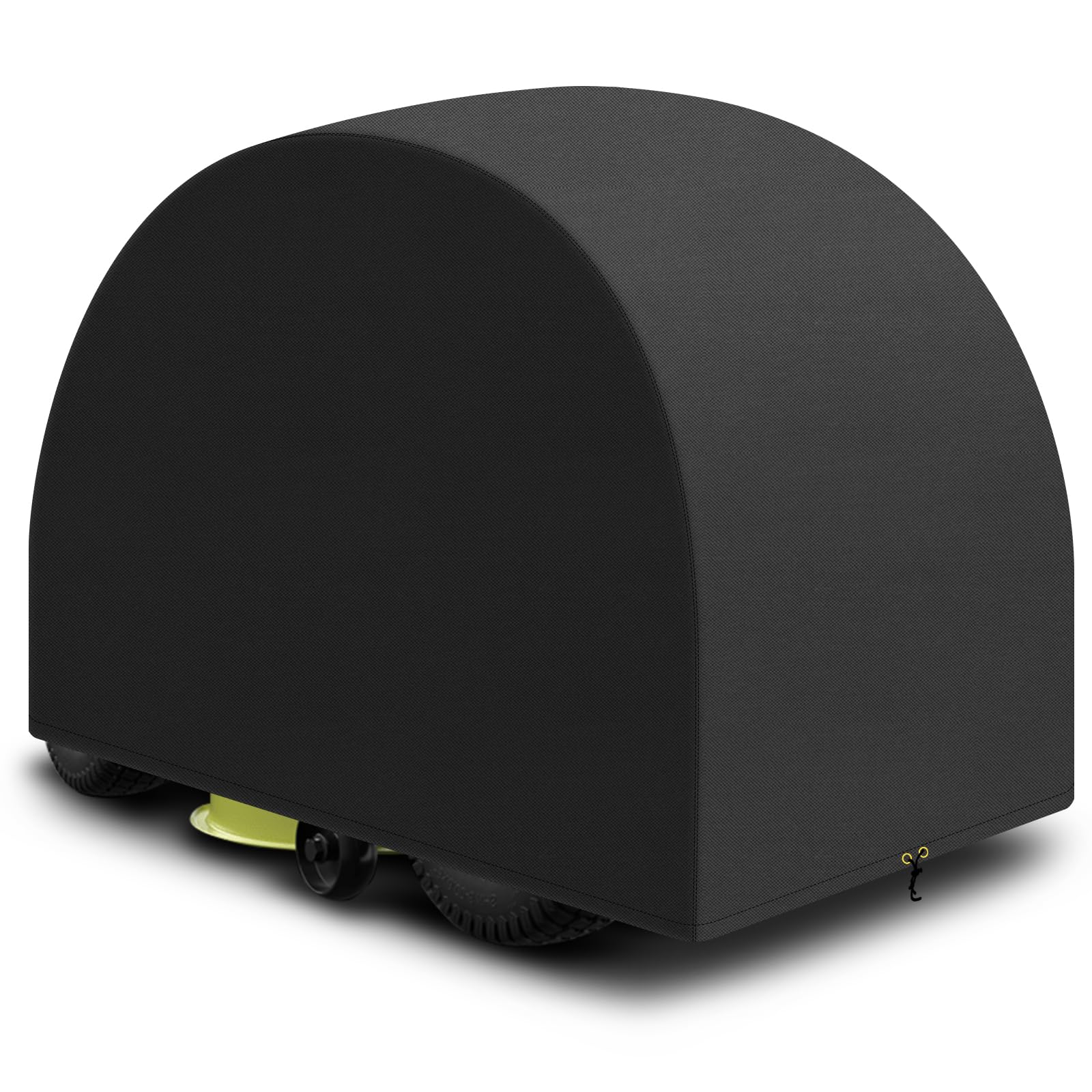 PATIO PLUS Ride on Lawn Mower Cover,Outdoor Garden Lawn Tractor Cover，Waterproof, Windproof, Anti-UV, Heavy Duty 420D Oxford Fabric,137 x 183 x 117 cm (Black)