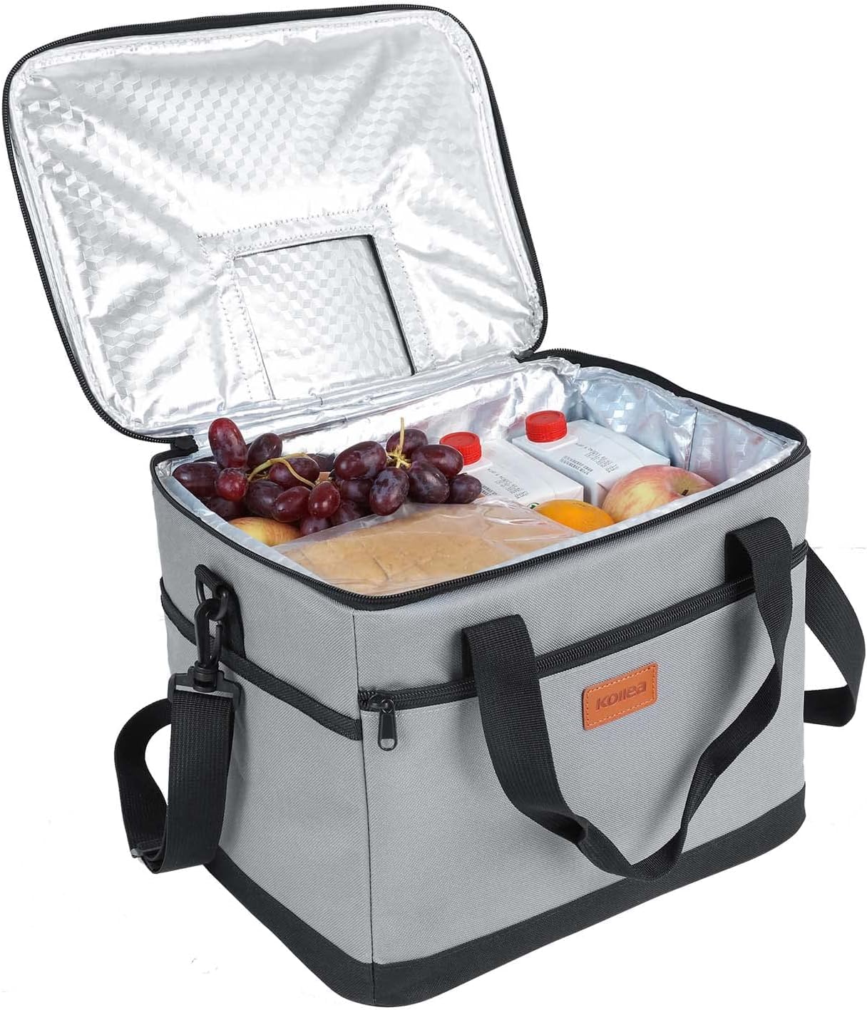 Kollea Cool Bag - 30 Litre Cool box - Insulated Cooler Bag Lunch Bag Keep Warm and Cold, Leak-Proof, With Carriying Straps, Multiple Pockets - Ideal for Travel, Camping, Picnics, BBQ