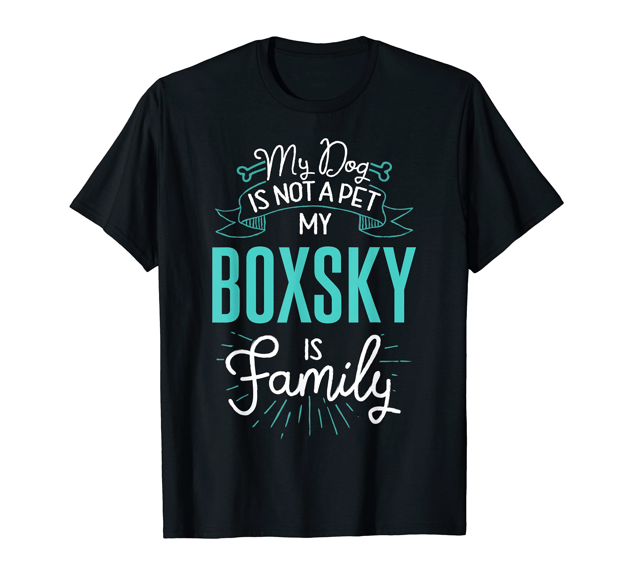 Cute Boxsky Design Family Dog Giftn T-Shirt
