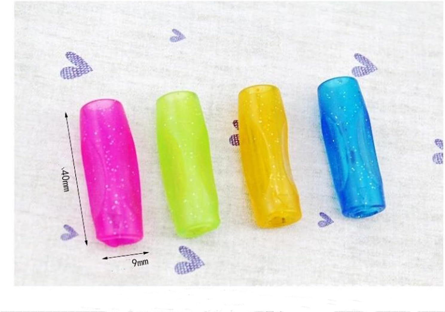 8 Pieces Soft Gel Rubber Pen Pencil Grip Writing Aid Fits Most Writing Utensils : Office Products
