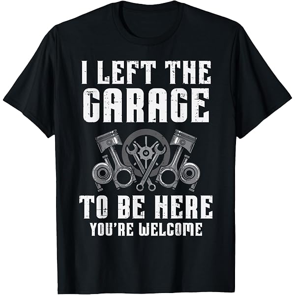 “I Can't, I Have Plans In The Garage” T-Shirt – Fun Car Mechanic Gift For Men & Women - View #8
