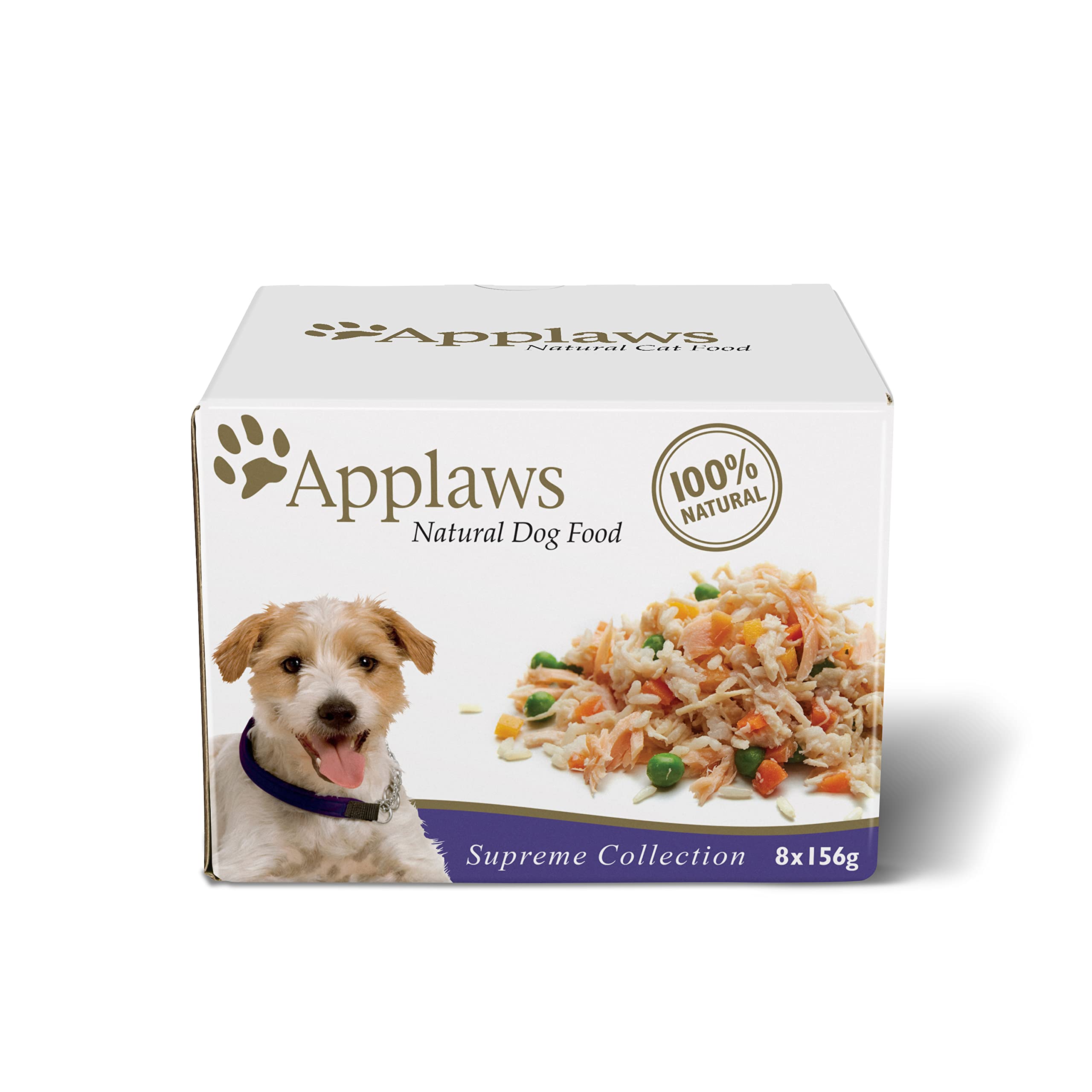 Applaws 100% Natural Wet Dog Food, Chicken Selection Multipack 156g Tin, 8 x 156 g Tins