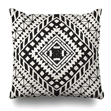 Amazon Com Ahawoso Throw Pillow Cover Triangle Pattern Tribal
