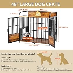 BEURUKU Large Dog Crate Furniture, XXL Dog Crate