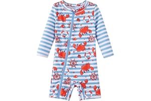 UMELOK Baby Boys' Swimsuit Full Zip UPF 50+ Sun Protection Swimwear