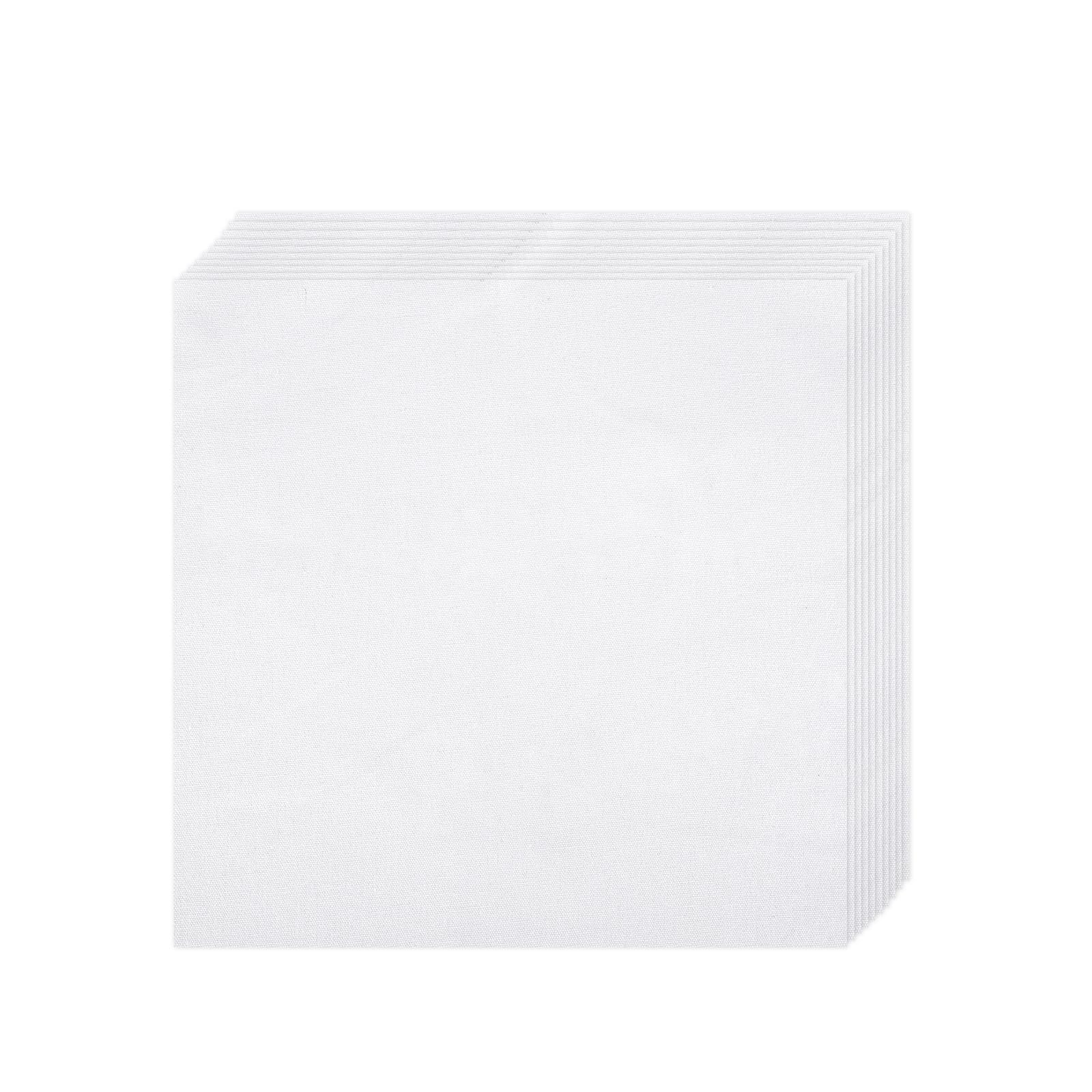 Photo 1 of 10 PCS Embroidery Fabric, Pre-Cut White Natural Cotton Embroidery Cloth Fabric, Embroidery Cloth Squares for Embroidery Garment Craft (9.8 × 9.8 Inch)