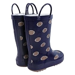 Hudson Baby Kids Rain Boots, Footballs, 10 US