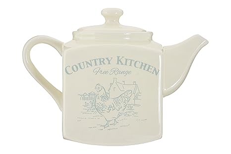 Premier Housewares Country Kitchen Utensil Holder With Tools Cream
