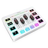 FIFINE Audio Mixer, Gaming Streaming PC Mixer with