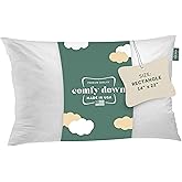 ComfyDown Decorative Throw Pillow Insert, Down and Feather Fill, 100% Cotton Cover, 233 Thread Count - Made in USA (14 X 22)