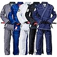 Gold BJJ Aeroweave Jiu Jitsu Gi - Ultra Lightweight BJJ Gi - Preshrunk Brazilian Jiu Jitsu Uniform for Men