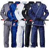 Gold BJJ Aeroweave Jiu Jitsu Gi - Ultra Lightweight BJJ Gi - Preshrunk Brazilian Jiu Jitsu Uniform for Men