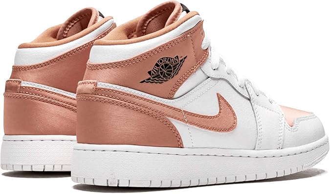 pink white and gold jordans