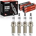 A-Premium Iridium Platinum Spark Plugs (Pack of 4) Compatible with Honda CR-V, Civic, Accord, Fit & Toyota Corolla, Prius & Subaru Outback & Mazda CX-5 & Acura TLX & Scion xD & more