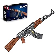 Reobrix 77005 AK47 Model Building Kit, Building Toys with Shooting
