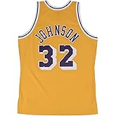 Magic Johnson Los Angeles Lakers Men's Yellow Hardwood Classics Swingman Jersey (5X-Large)