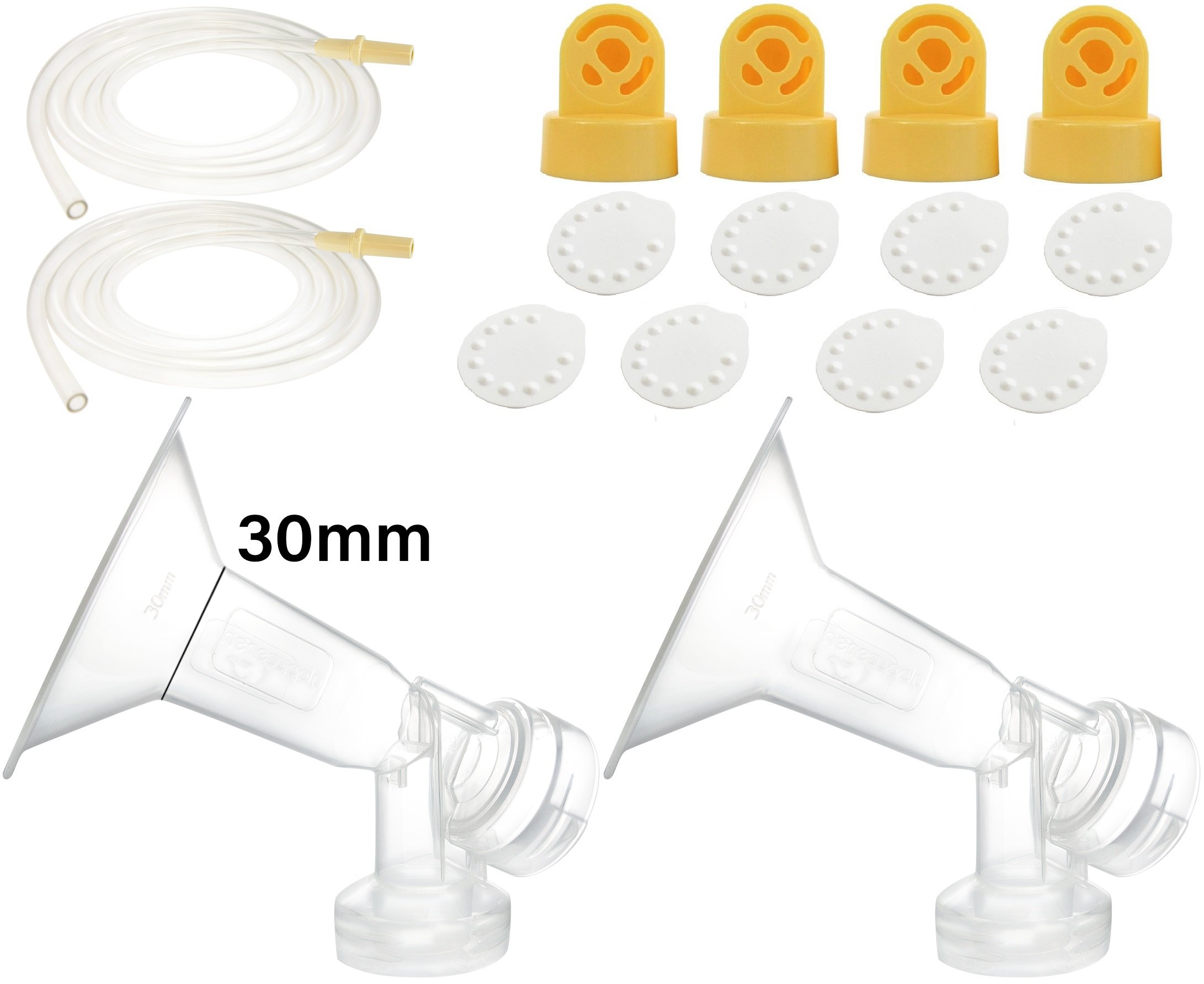 Nenesupply Compatible Pump Parts 33mm XX Large Breastshield Tubing Valve Membrane