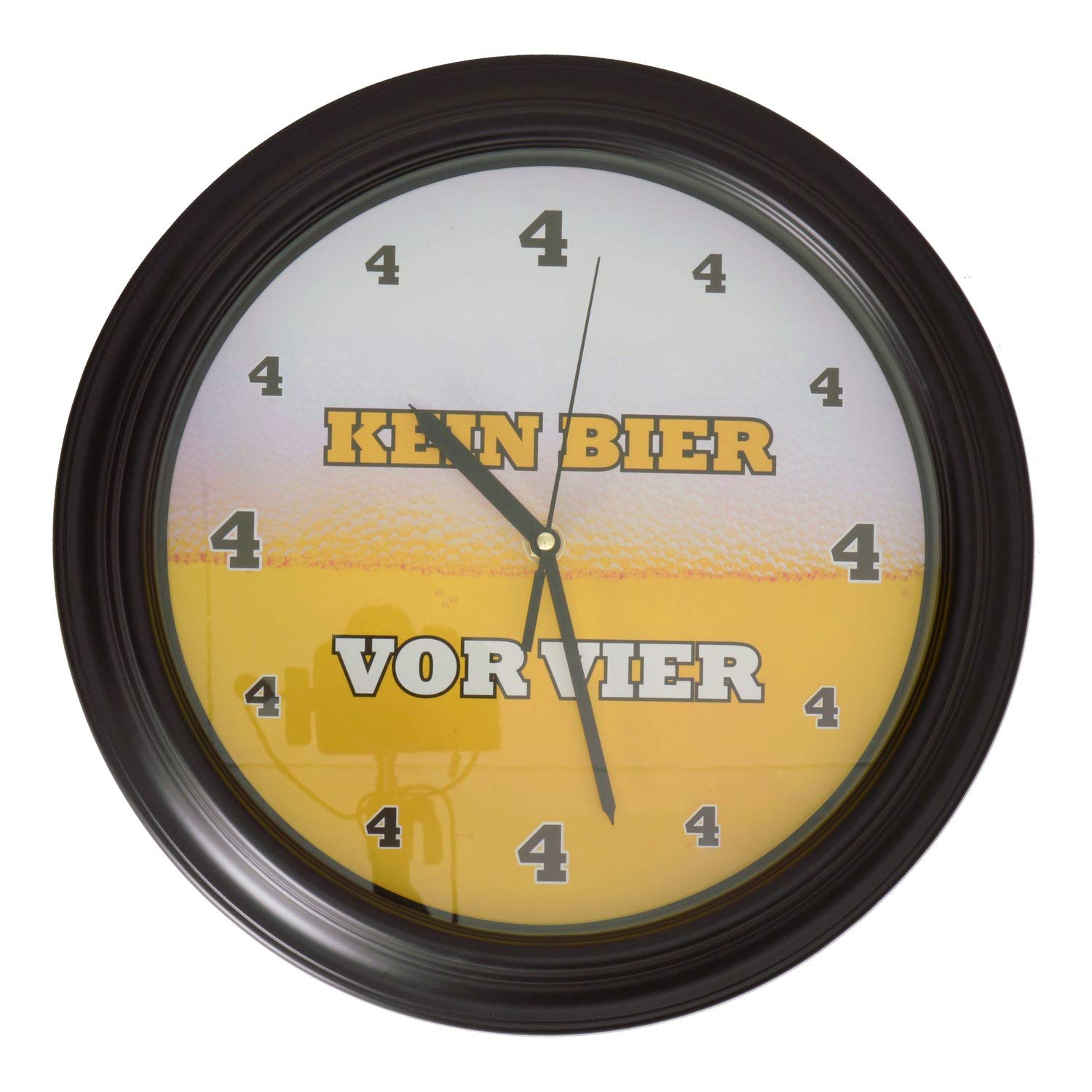outoftheblue No Beer Before Four Wall Clock with Beer Sound - Living Room Clock Kitchen Clock