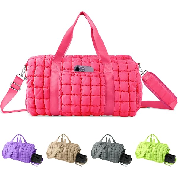 Amazon.com | Quilted Travel Duffle Bag Gym Bag&Quilted  display picture 1