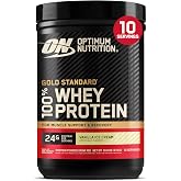 Optimum Nutrition Gold Standard Whey Protein Powder Vanilla Ice Cream .68LB | 24g 100% Whey Protein Per Serving, with BCAAs, Gluten Free, Banned Substance Tested, Easy Mixing, Muscle Support &amp; Recovery
