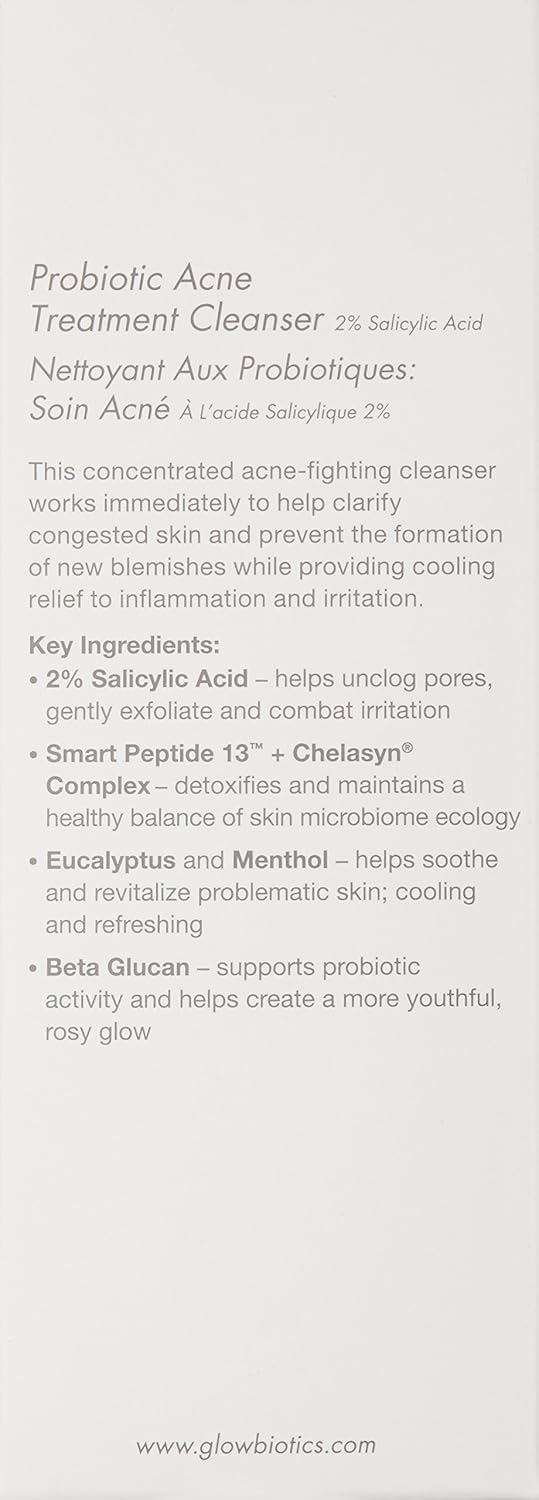 glowbiotics probiotic acne treatment cleanser