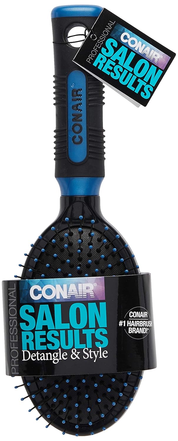 Conair Pro Hair Brush with Wire Bristle, Cushion Base, Colors May Vary : Beauty