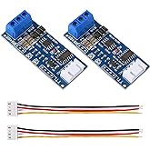 ALMOCN 2 Pack TTL to RS485 Adapter Module 3.3V 5V 485 to TTL Signal Single Chip Serial Port Level Converter Borad with RXD, TXD Indicator