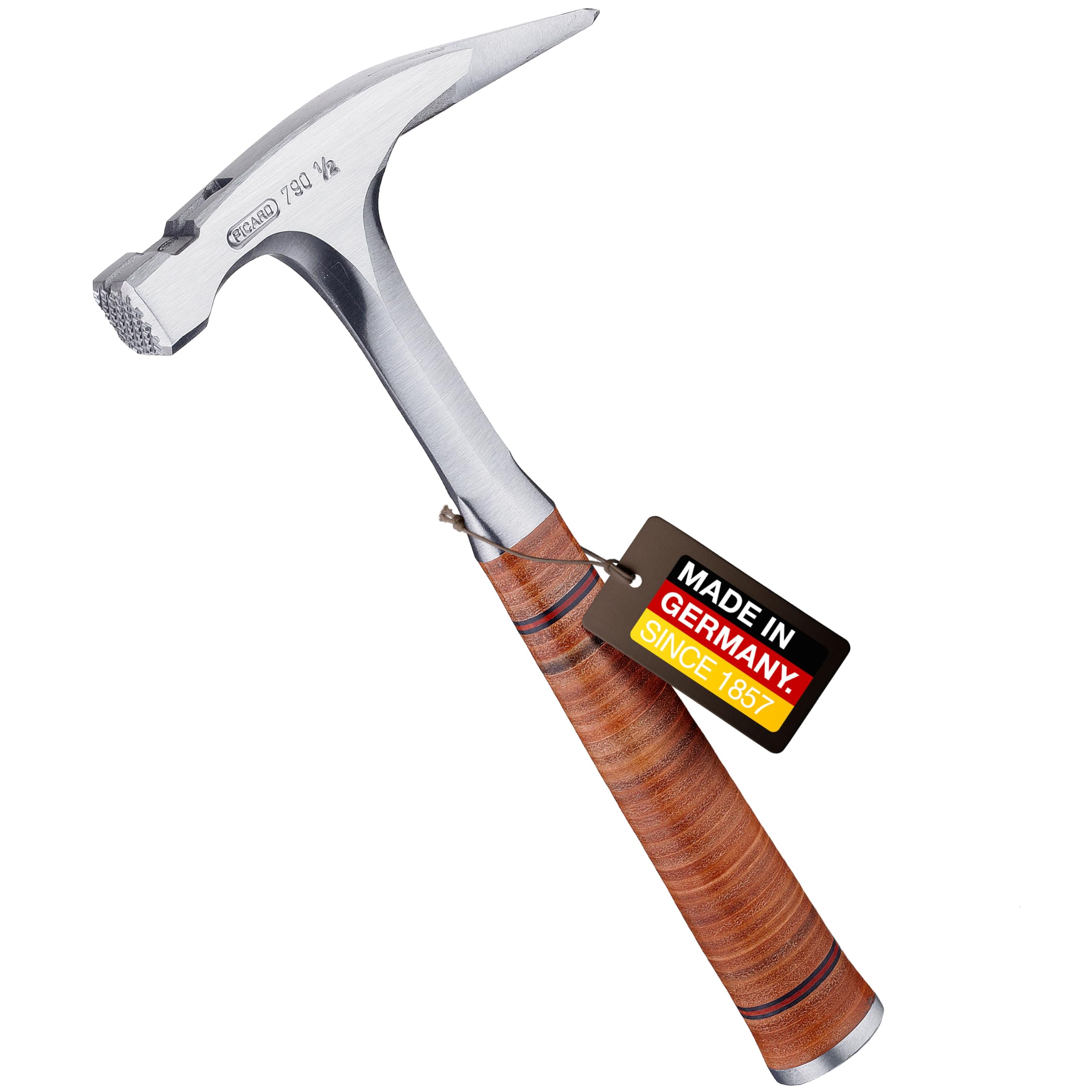 Picard 0079090 500 g Checked Carpenters Roofing Hammer - Silver/Brown