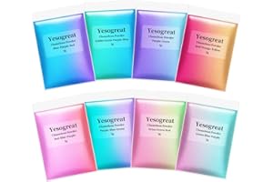 YESOGREAT 8 Colors Chameleon Mica Powder, Epoxy Resin Color Pigment Powder, Color Shift Mica Powder Set, Epoxy Resin Pigment Powder for Nail Art, Soap Making, Painting,Slime,Cosmetics,Resin Art
