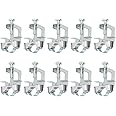 uxcell 10Pcs Conduit Hanger with Beam Clamp Fit for 3/4"(20mm) Pipe Support Bracket Cable Hangers for I-beam, Conduit, Pipe, Cable