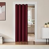 ChrisDowa Blackout Door Curtains for Doorway