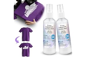 Pristar 200ML Sublimation Spray Coating for Cotton,Sublimation Spray for Cotton Shirts, Sublimation Coating Accessories and Supplie, Suitable for Canvas Fabric, Super Adhesion, Quick Dry,Vibrant Color