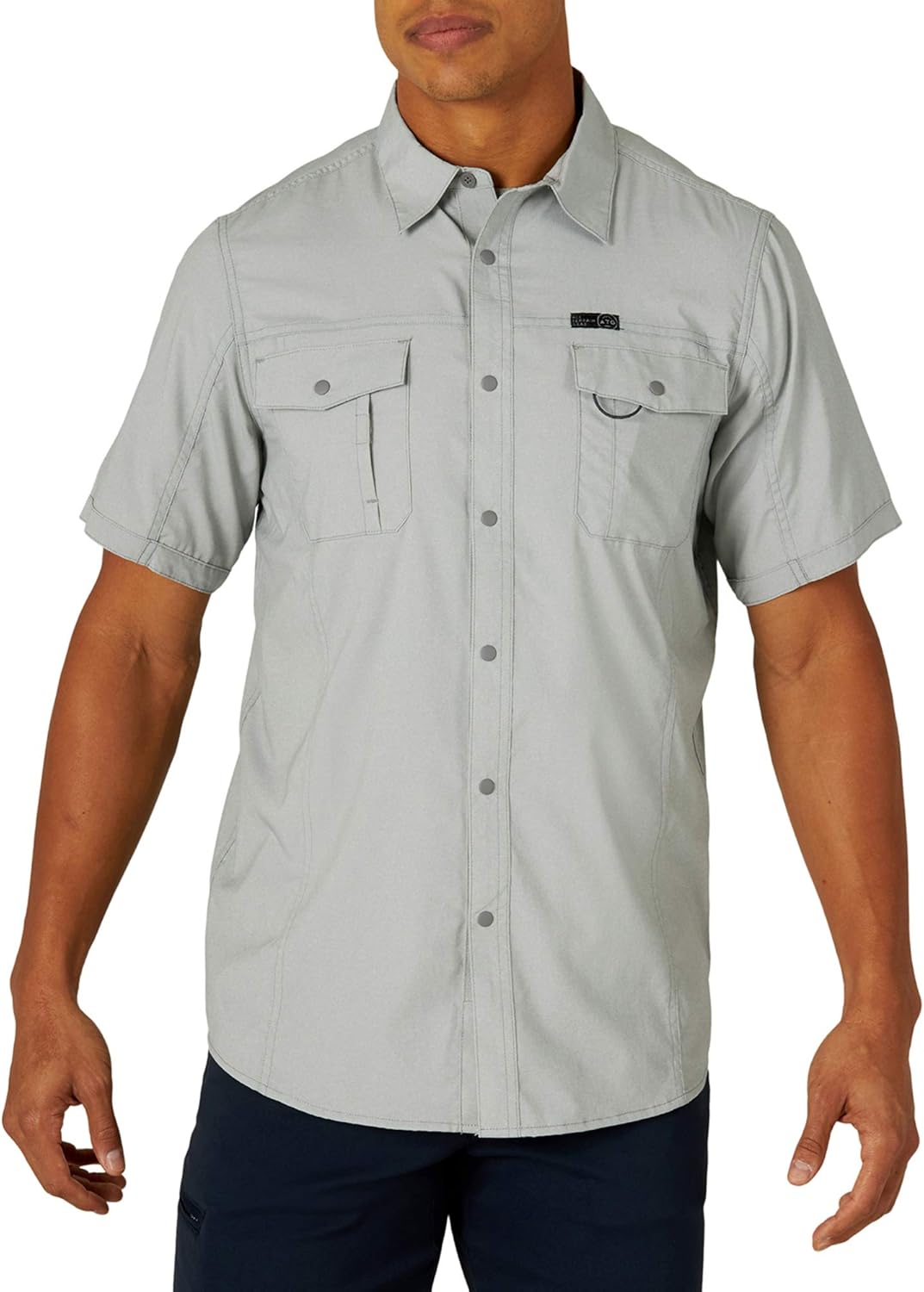 ATG by Wrangler Men's Short Sleeve Flap Pocket Hike Shirt at  Men’s Clothing store