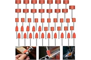 IELEK Sanding Bits for Dremel Rotary Tool, Grinding Stones Sanding Drill Bits with 1/8"" Shank, Aluminum Oxide Sanding Accessories to Metal Rust Removal/Smoothing/Sharpening, 45Pcs
