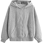 COZYEASE Women's Zip Up Hoodies Drawstring Long Sleeve Hooded Sweatshirts Basic Pullover Hoodies with Pocket