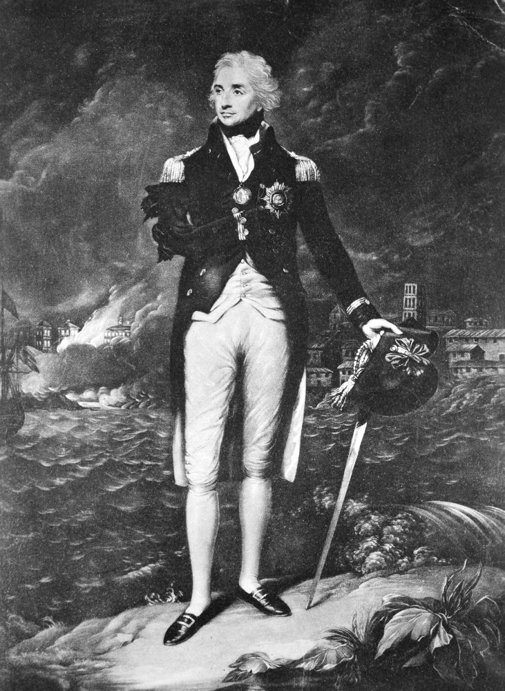 Horatio Nelson (1758-1805) Nviscount Nelson English Admiral Mezzotint After Lemuel Francis Abbott Poster Print by (24 x 36)
