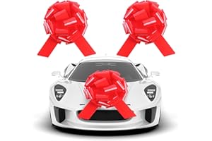 TIADYBOW 1Pcs Ribbon Pull Bows，16" Wide, Gift Bows, Christmas, Presents, Birthday, Baby Shower, Gift Basket,Wedding, Reception, Easter,Decoration, Office, Classroom, Fundraiser. (Red-1)