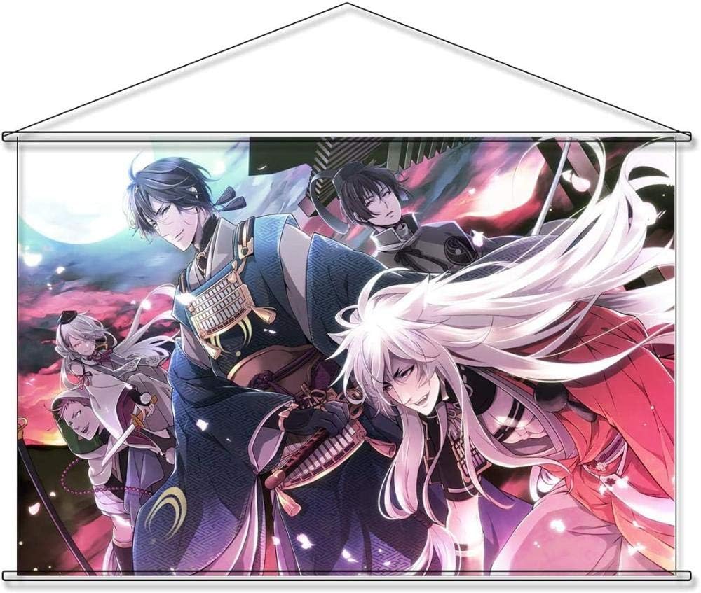 Amazon Co Jp Eir タペストリー 刀剣乱舞 とうけんらんぶ Online 三日月宗近 ポスターぶら下げ絵アニメ漫画同人誌アダルトエロ巨乳18カスタマイズ可能 60cm 90cm カスタム可能 90cmx60cm ホビー