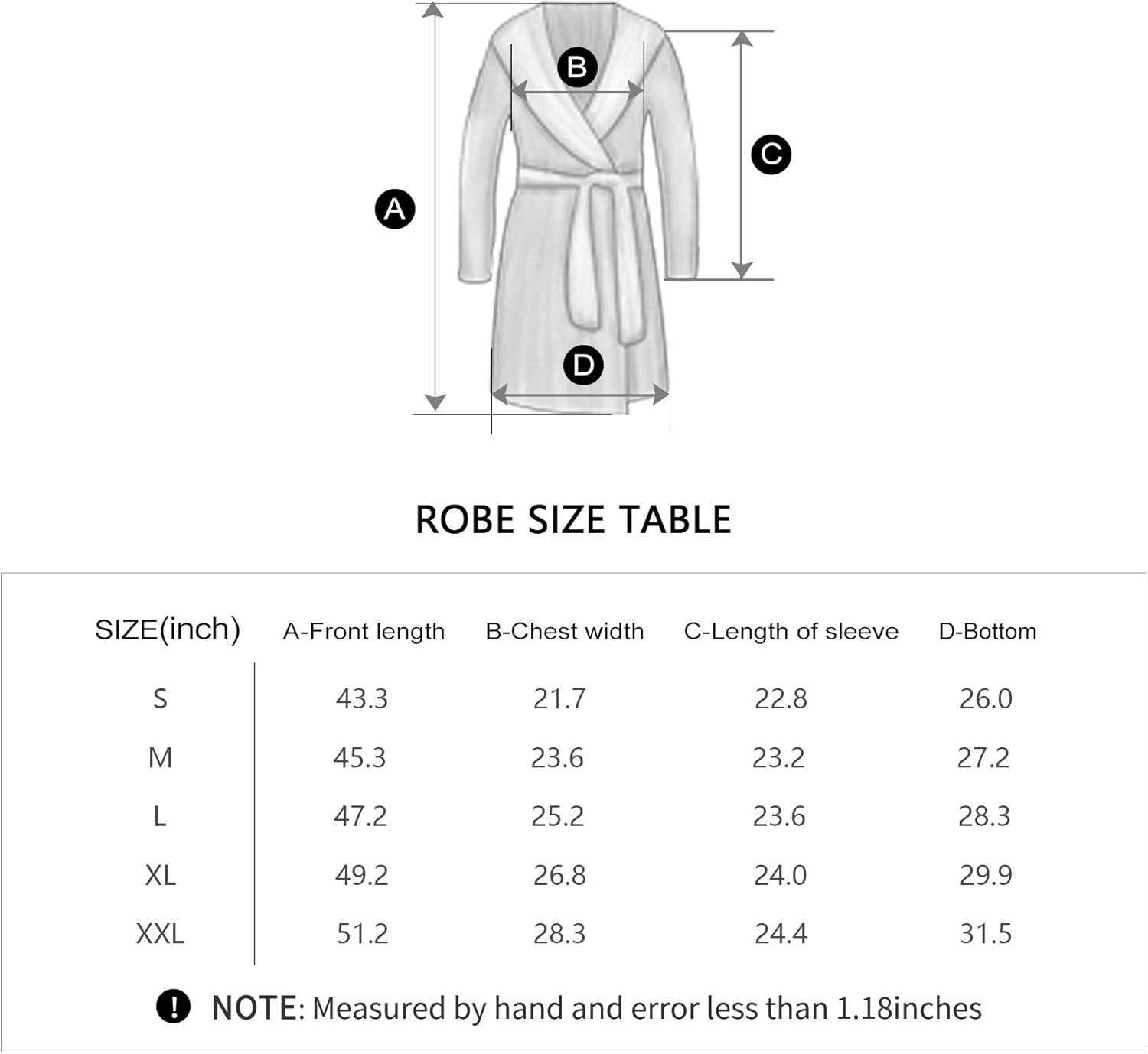 RONGTAI Fleece Womens Robe Lightweight Soft Plush Warm Bathrobes with Hood at  Women’s Clothing store