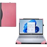 RUNMEIJIA Laptop Cover for Dell Latitude 5450 5440 5430 5420 Series 14 inch 2021~2024 Notebook PC .2-in-1 Detachable PU Leather Notebook (Pink)
