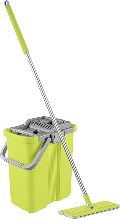 Profi Bodenwischer Set Mit Eimer Mopp Sauber Meister Wischmopp Smart Mop Fortschrittlicher Bodenreiniger Mit Clean Dry Technologie Amazon De Kuche Haushalt