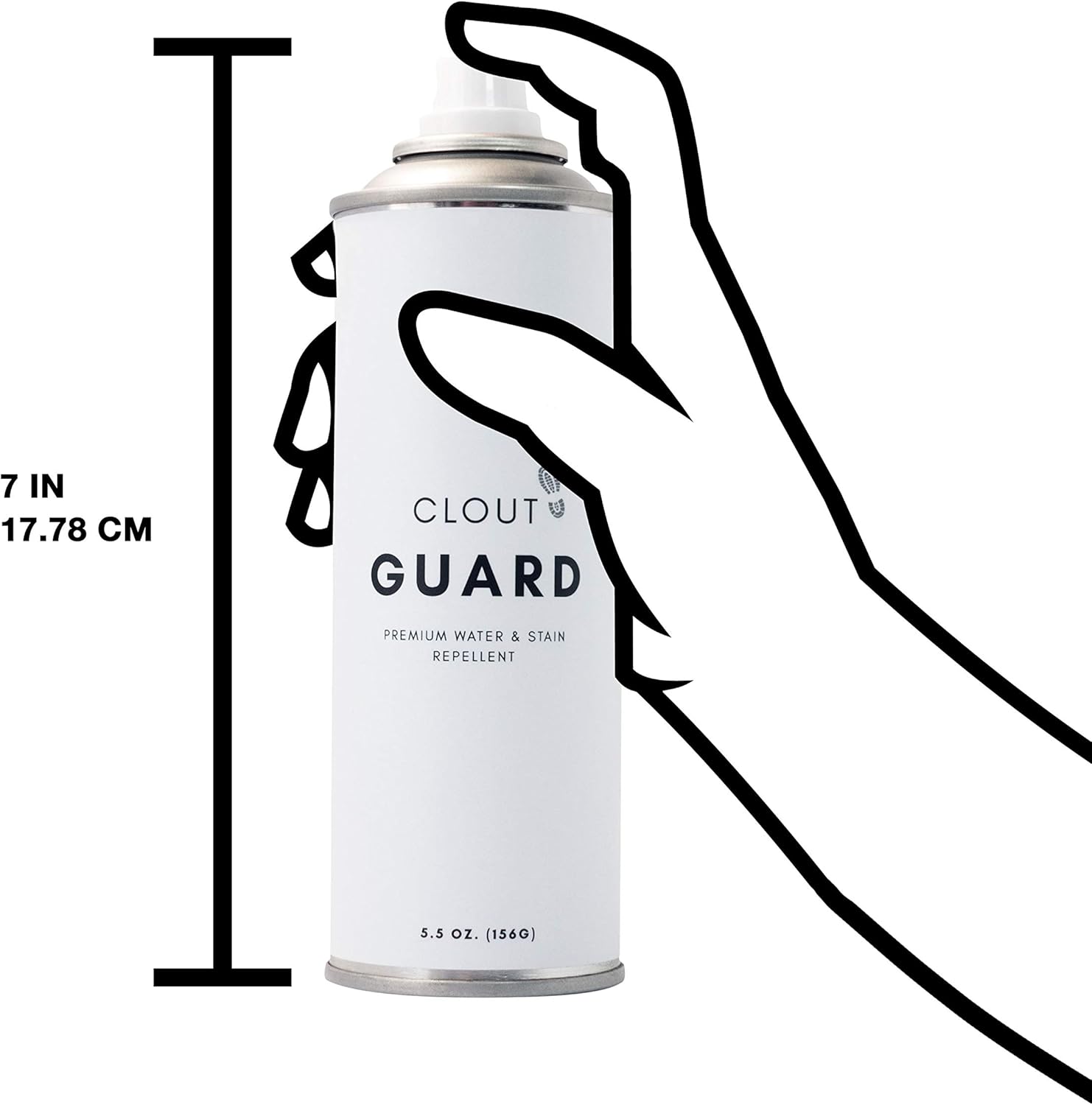 Clout Guard - Premium Water and Stain Repellent - Waterproof and Protect Suede, Leather, Nubuck, Fabric, Nylon, Polyester and More - Sneakerhead Protector for All Sneakers, Shoes, Boots, Accessories: Shoes