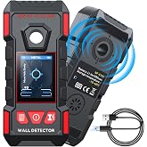 Stud Finder, Rechargeable Stud Finder Wall Scanner with Intelligent Chip | for Wood Metal Studs AC Wires Joists Pipes, Upgraded Stud Detector Support HD LCD Display and Voice, Accurate Positioning