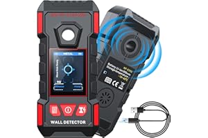 Stud Finder for Walls, Rechargeable Stud Finder Wall Scanner with Upgraded Intelligent Chip for Wood Metal Studs AC Wires Joi