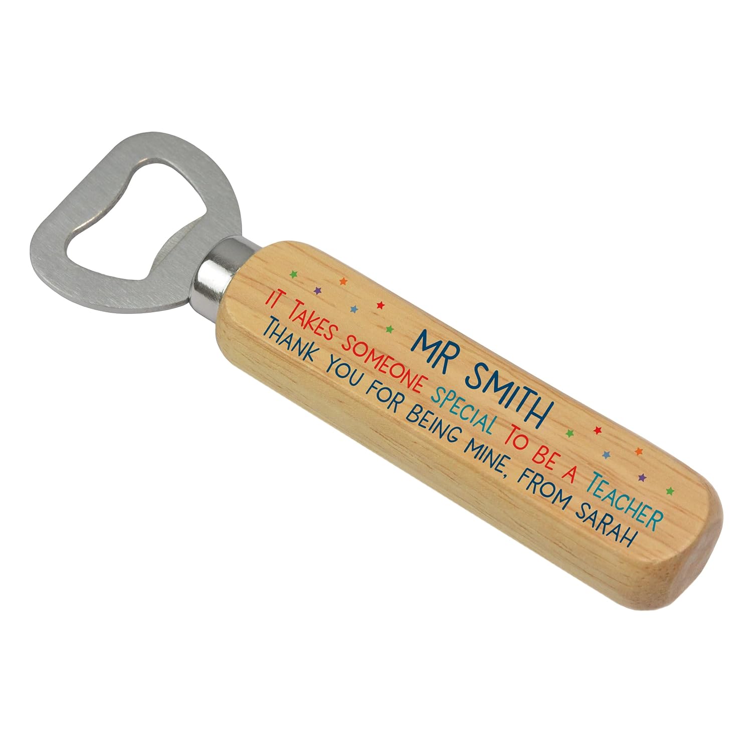 Personalised Teacher Bottle Opener Gifts Custom Male Teacher Thank