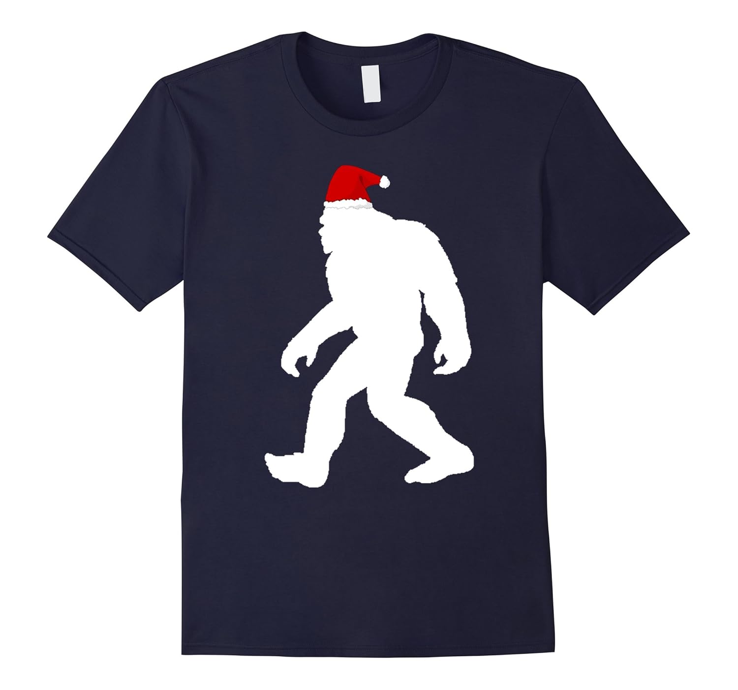 BigFoot Christmas T Shirt Funny big foot Santa cool gift tee-ANZ