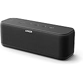 Upgraded, Anker Soundcore Boost Bluetooth Speaker with Well-Balanced Sound, BassUp, 12H Playtime, USB-C, IPX7 Waterproof, Wir