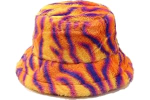 Dirholl Women's Winter Faux Fur Fuzzy Warm Bucket Hat